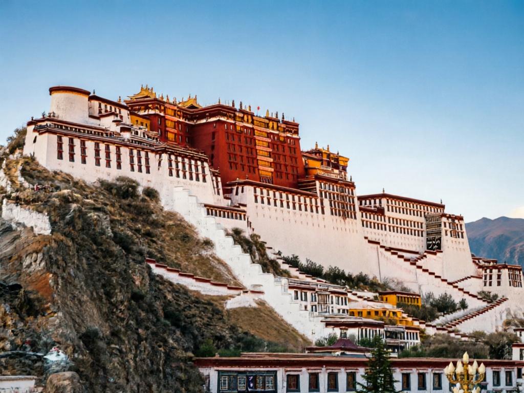 Potala Palace at golden hour